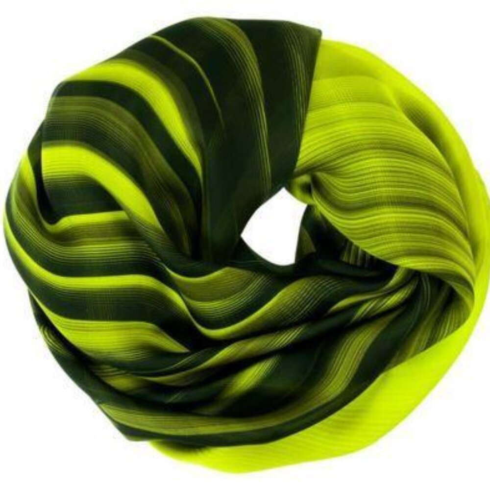 ZAHA HADID INNOVATION TOWER SILK CHIFFON SCARF SHAWL WRAP 53x53" Rare!